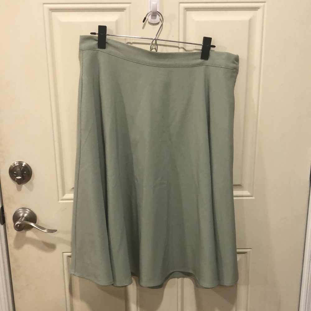 ModCloth sway this way sage green skirt